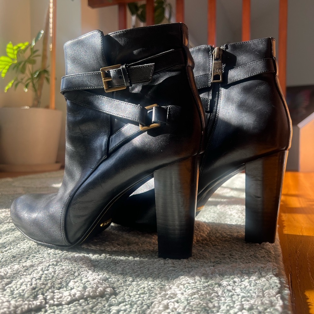 Ralph Lauren Black Ankle Booties